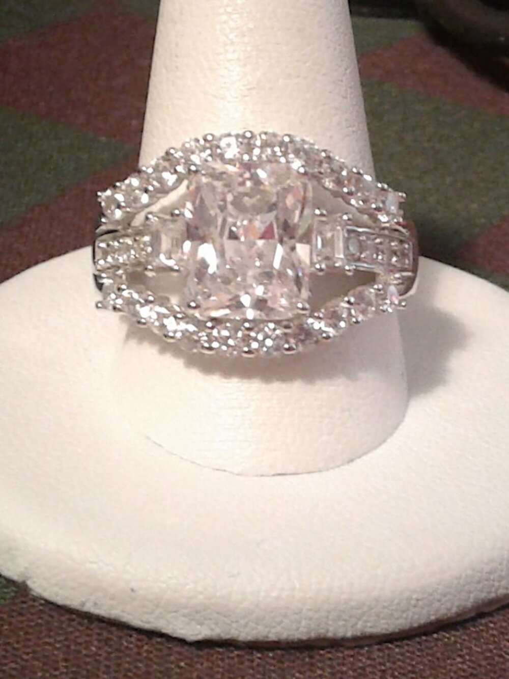 BJB007  Bella Luce CZ Center Design/Bridal Ring 7.20ctw. Sz.10 LNC